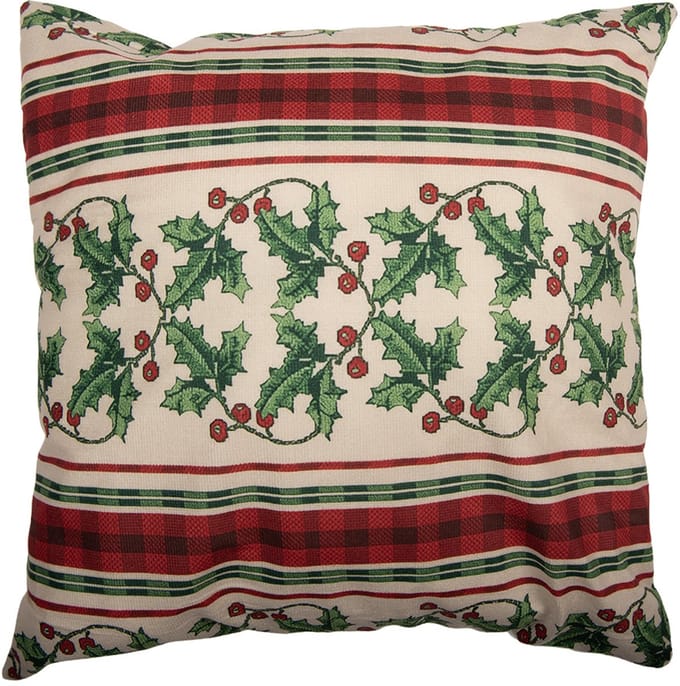 Clayre & Eef Kussenhoes 45x45 cm Beige Polyester