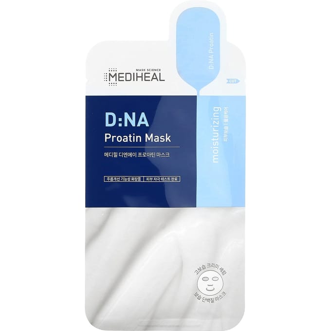 MEDIHEAL, Masque à la proatine ADN, 10 feuilles de 25 ml chacune blue