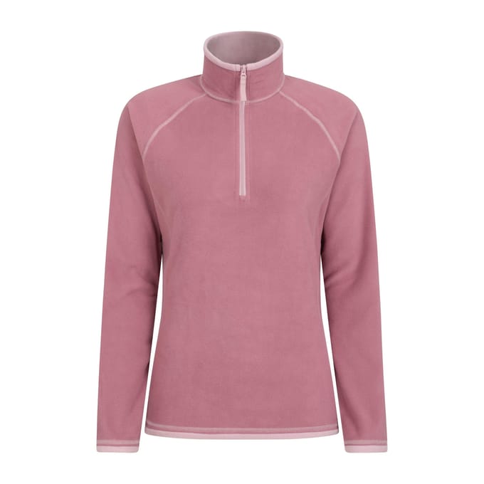 Mountain Warehouse Dames/Dames Montana Half Zip Fleece Top (Lichtroze)
