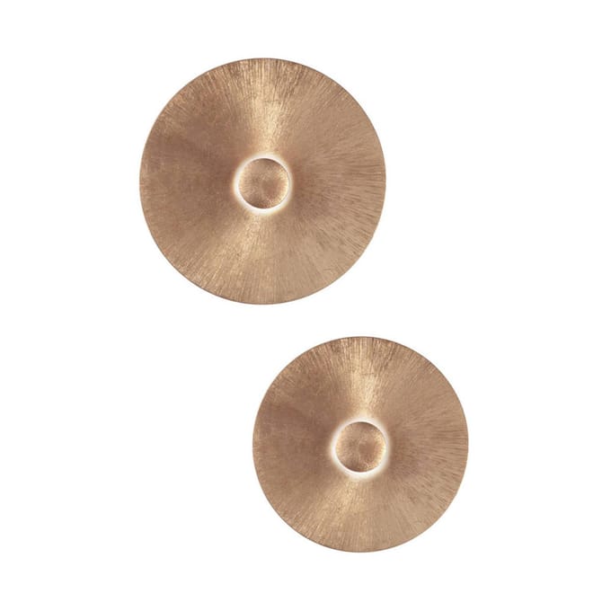 austrolux Wandlamp Moon Sun, Ø 54 cm, goud