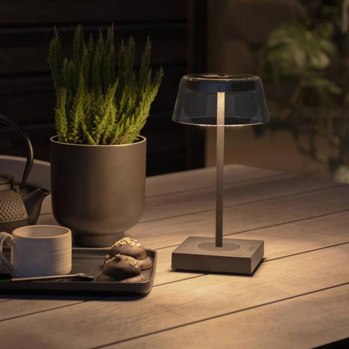 Konstsmide 7816-750 Scilla schwarz LED-tafellamp voor buiten 2.5 W Warmwit Zwart