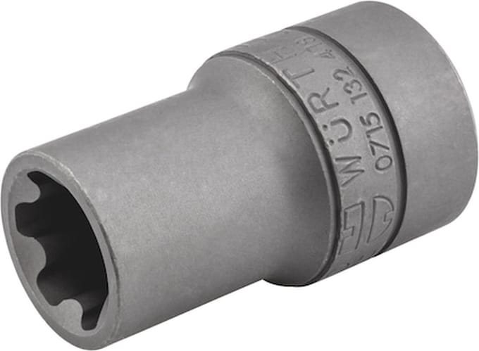 Wurth - 1/2 inch TX-plus dopsleutel - 1/2 inch dopsleutel TX Plus Aansluiting E20 Soort aandrijving Binnenvierkant