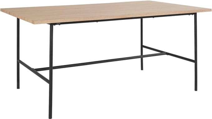 Acer - Eettafel 180 cm 8 plaatsen in Zwart Eiken (76 x 180 x 90 cm)