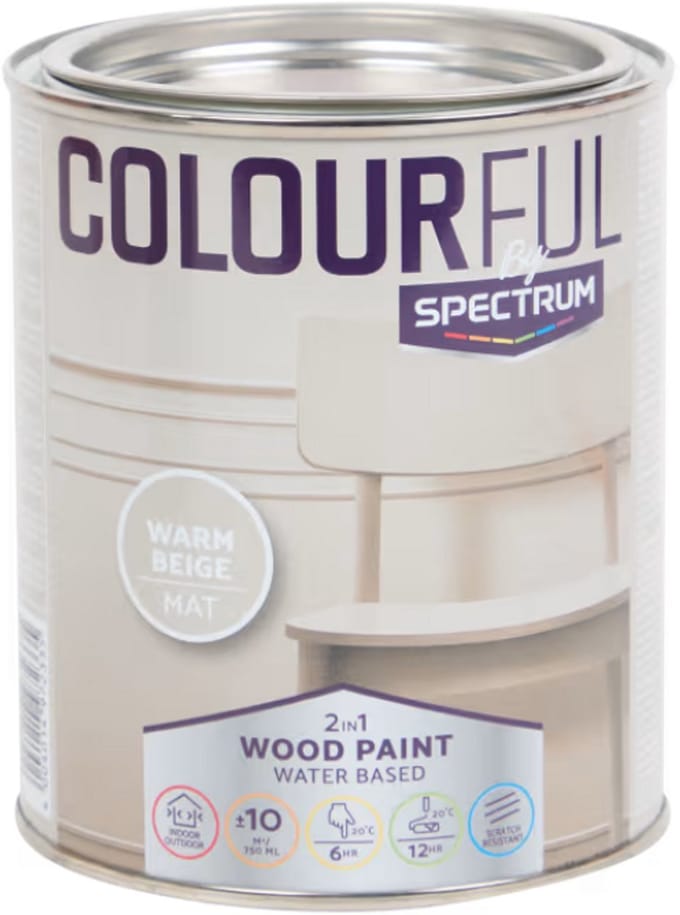 Spectrum Colourful 2-in-1 meubelverf Beige Water Based