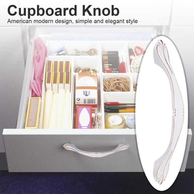 Witte Kast Kast Handgrepen Kast Lade Knopen Meubelaccessoire (Gatafstand 9017-96)