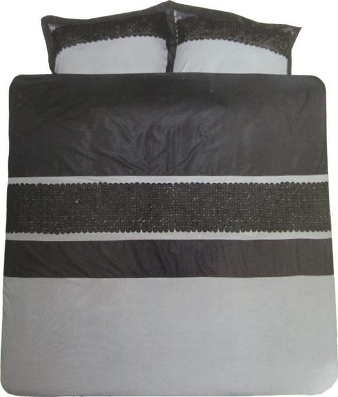 Cinderella Madrid Dekbedovertrek - Eenpersoons - 140x200/220 cm - Antraciet