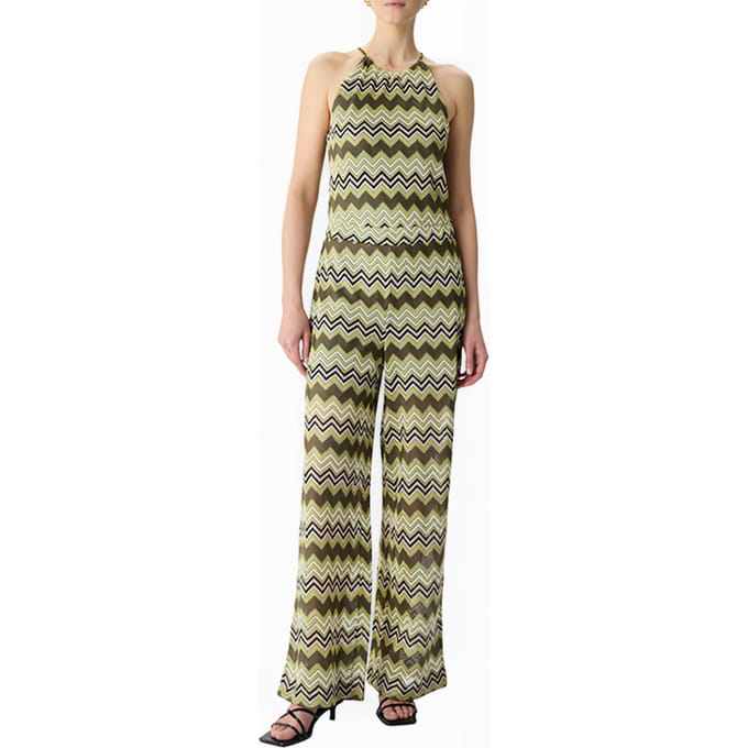 Zigzagpatroon Gebreide Jumpsuit Dames COMMA