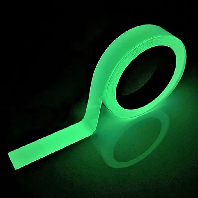 Fluorescerend Plakband 15mm - Lichtgevend Neon Rol voor Markering - 10m
