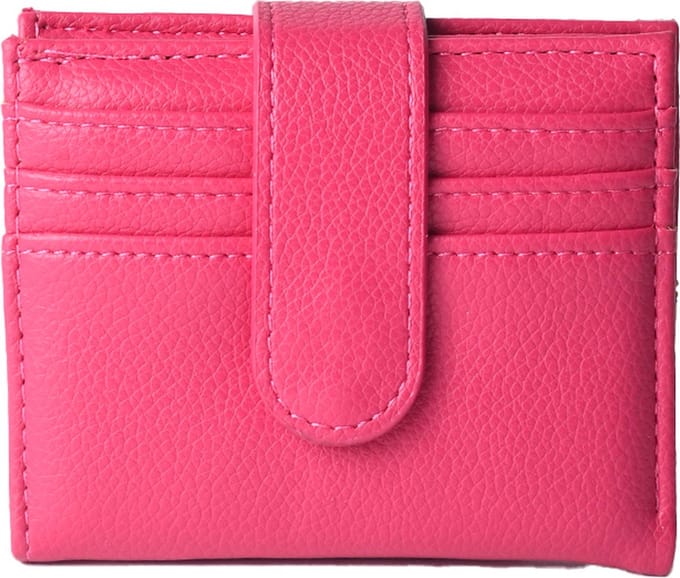 Giuliano kunstlederen portemonnee - Fuchsia - Compact