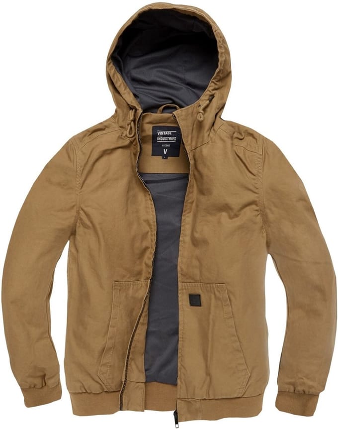 Vintage Industries Arrow -overgangsjas, donkerbruin