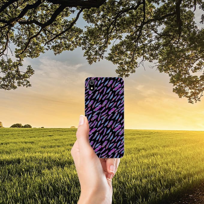 Xiaomi Redmi 7A TPU bumper Feathers Color