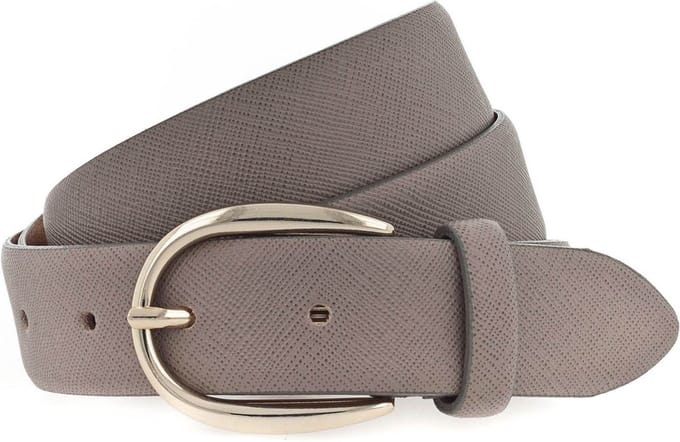 Vanzetti Leren Riem 30mm Leather Belt W75 Taupe Bruine