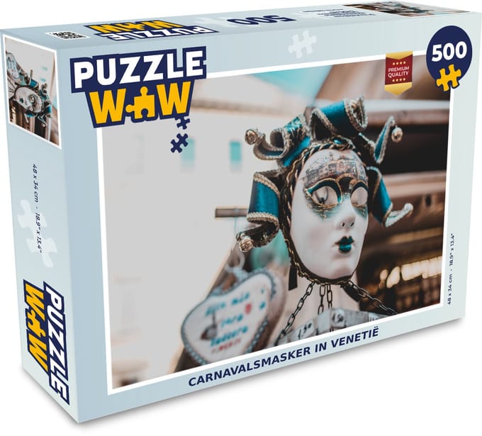 Puzzel Carnaval masker - Italië - Venetië - Legpuzzel - Puzzel 500 stukjes