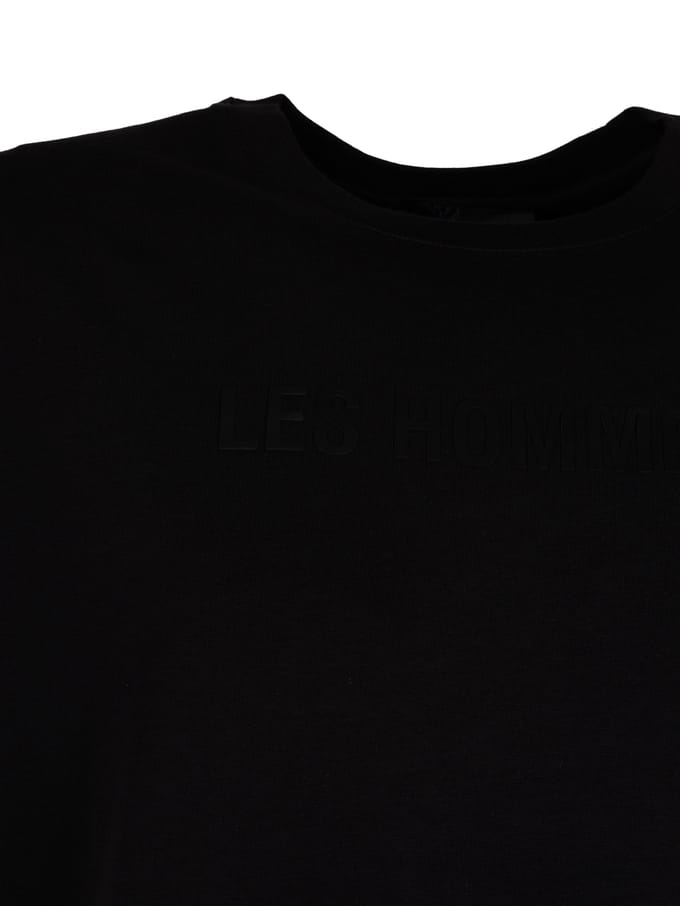 Les Hommes T-Shirt LH Logo Mannen zwart