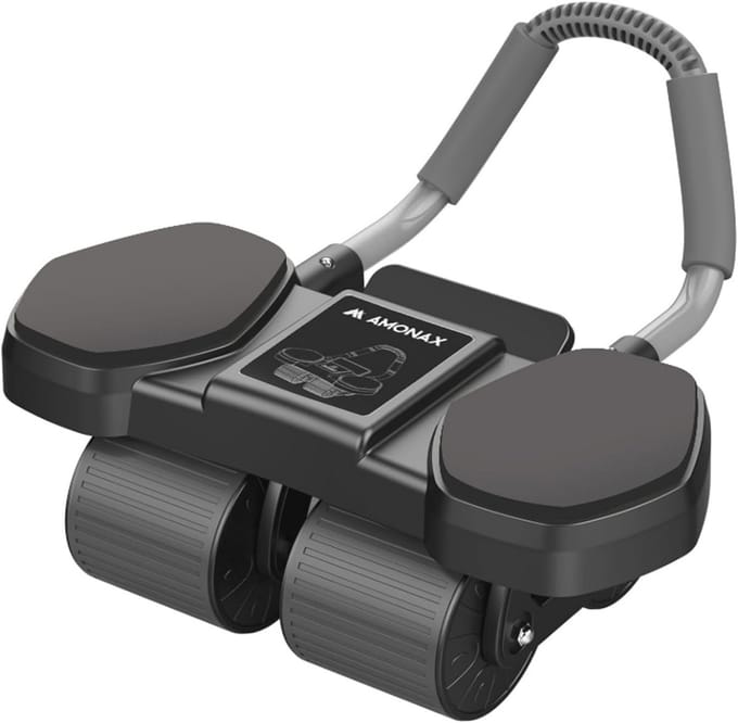 Buiktrainer voor Effectieve Buikspiertraining - Vierwielige Ab Roller met Elleboogsteun