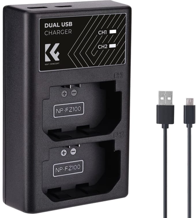 K&F Concept Dubbele batterijlader Sony NP-FZ100