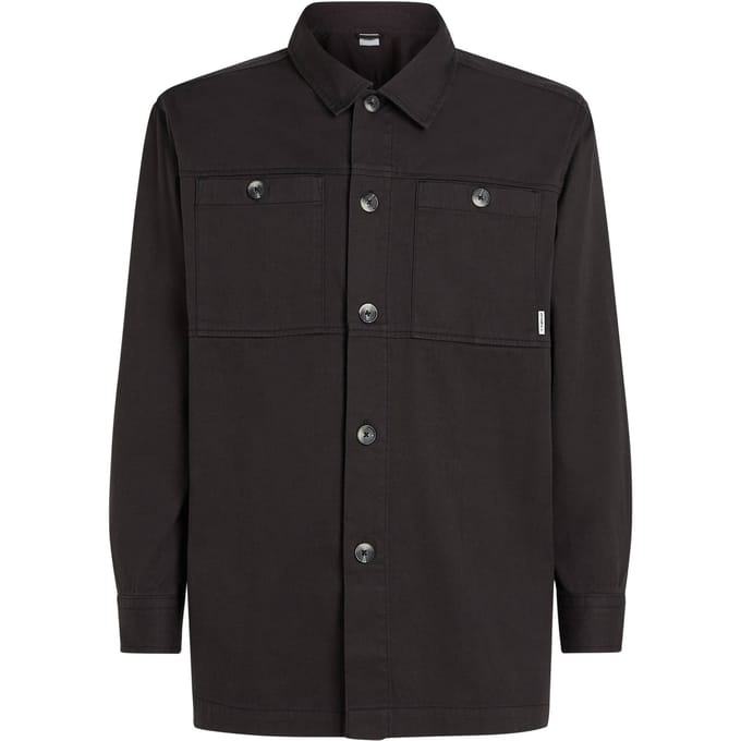O'Neill  Twill Overshirt Black Out Größe: M | Business hemden Outlet | Damen | Schwarz