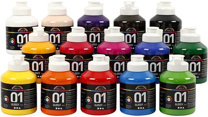 Creativ Company A-Color - Acrylic Paint - Glossy - 15 x 500ml
