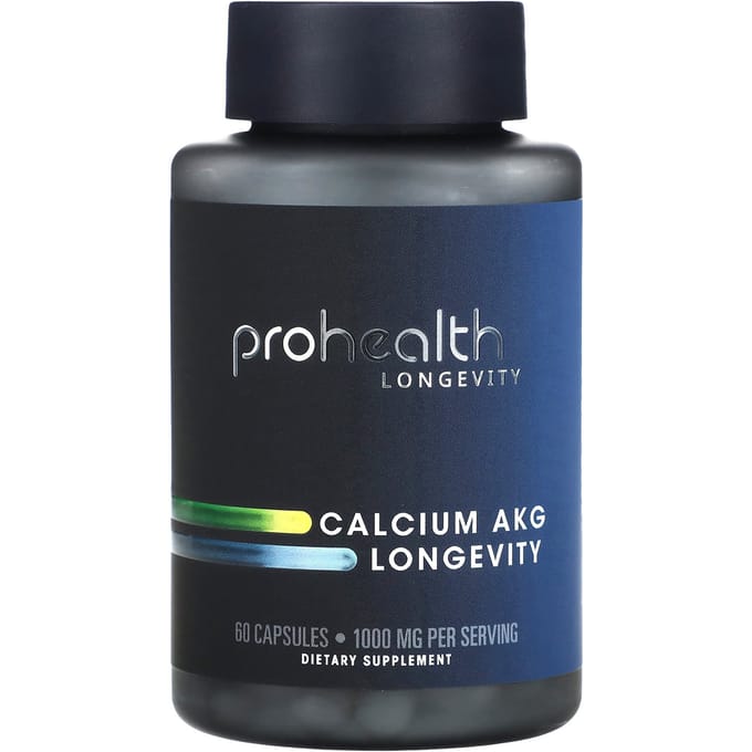 ProHealth Longevity, Calcium AKG Longevity, 1.000 mg, 60 capsules (500 mg per capsule)