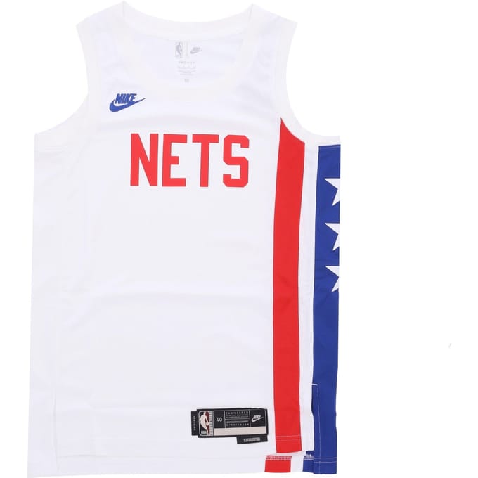 Basketbaltanktop heren Nba Dri-fit Swingman Jersey Hwc B22 Bronet wit/rush blauw