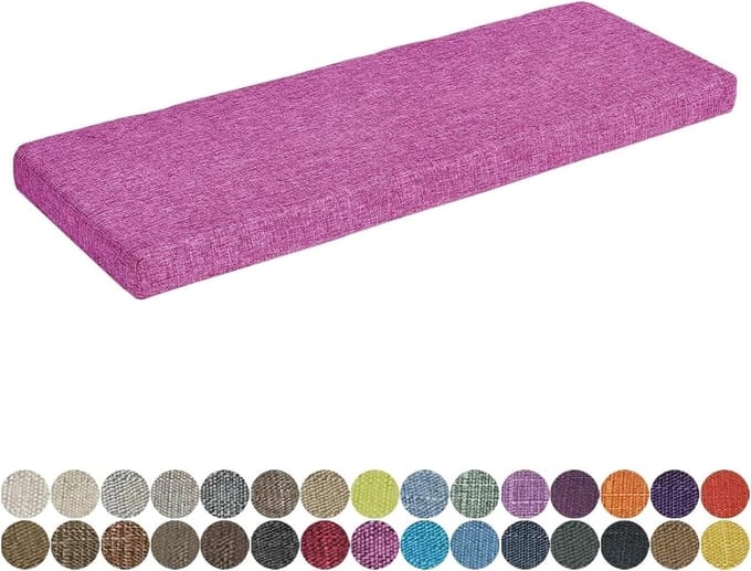 Bank Kussen - Zitkussen - Buiten Zitten - Antislip Bodem - 100x30cm - Grijs