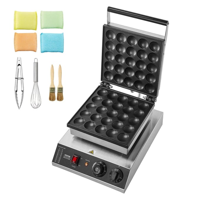 25PCS 43mm Mini Machine à Pancakes Hollandais Commercial Dorayaki Cuiseur 1700W