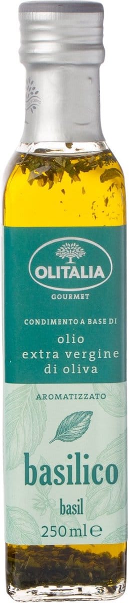 Olitalia Olijfolie met basilicum extra vierge 25 cl