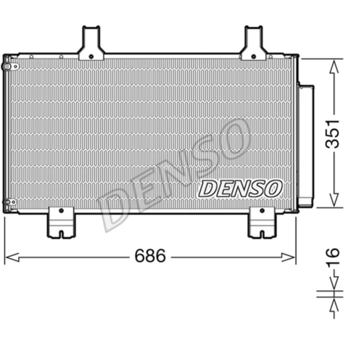Condensator, airconditioning DENSO DCN40028