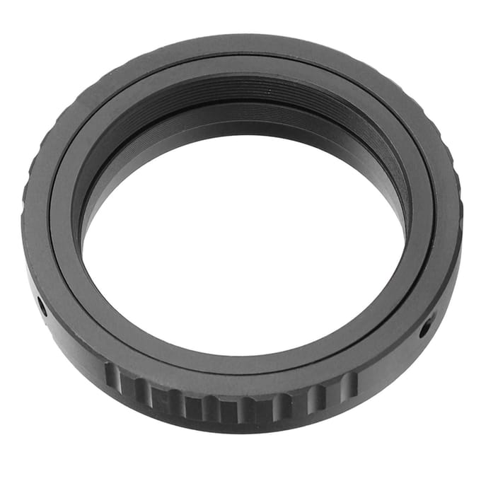 Adapter voor M48*0.75 Mount Telescoop Oculairlens voor Canon DSLR Camera black