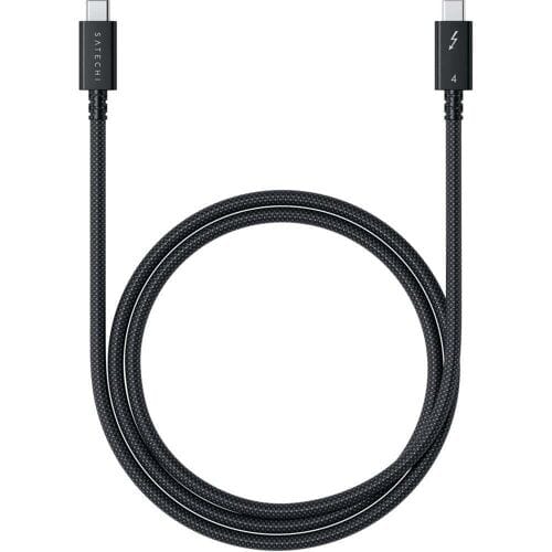 Satechi ST-YTB100K Thunderbolt-kabel Thunderbolt 4 USB-C 1.00 m Zwart, Zilver