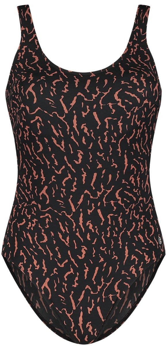 Ten Cate badpak prothesis animal stripe black voor Dames | Maat 48