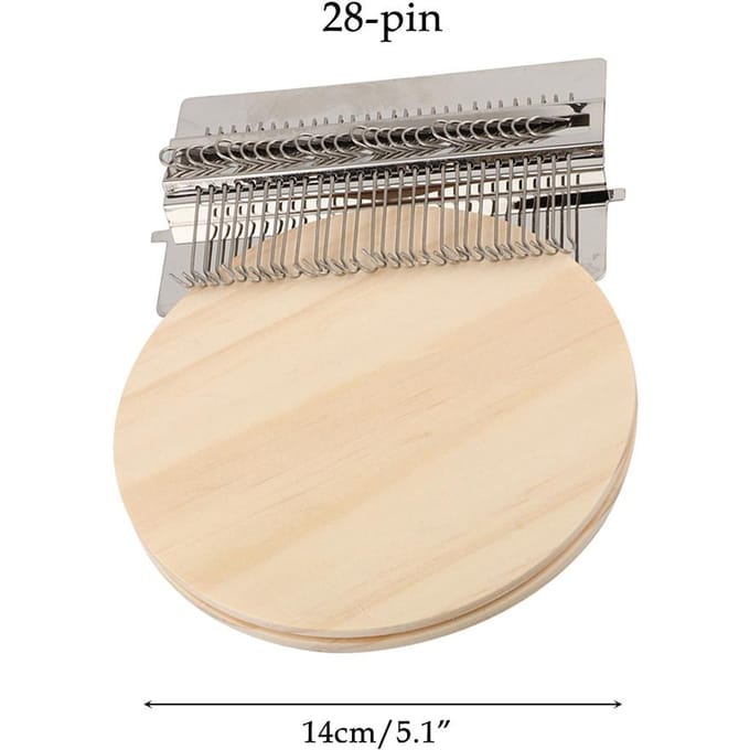 Mini outil de tissage manuel, outil de reprisage DIY, machine de tressage et de patching pour débutants multicolore