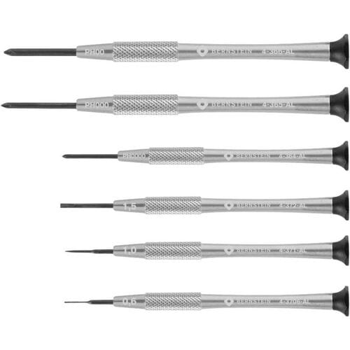 BERNSTEIN Tools for Electronics 4-360-E04 Horlogemaker-schroevendraaier set 6-delig
