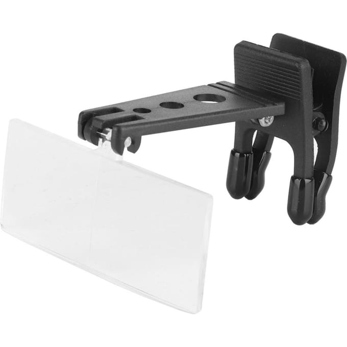 1.5x 2.5x 3.5x Magnification Plastic Case Clip on Glasses Type Magnifier Magnifying Glass