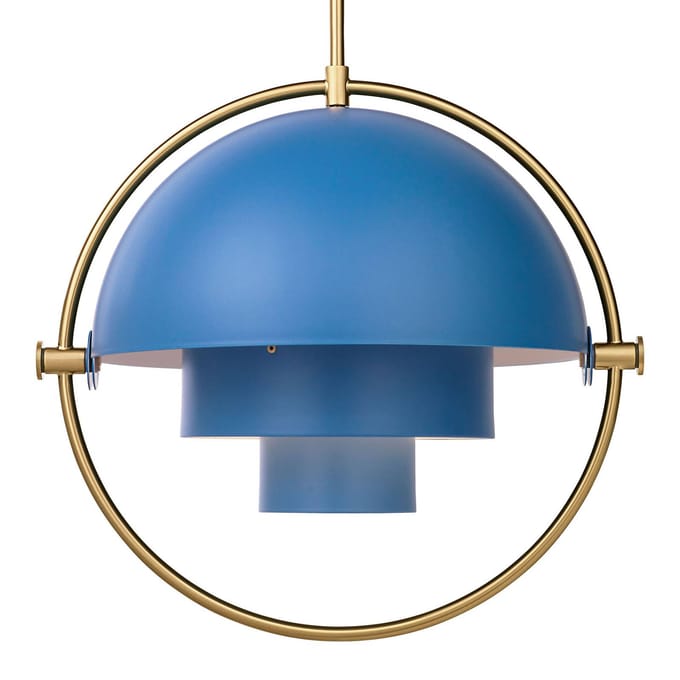 Gubi - Multi-Life hanglamp - brass - Ø 36 cm - blauw