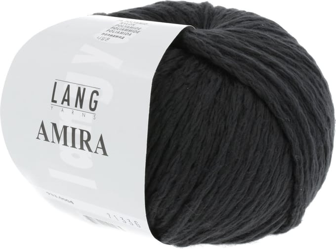 Lang Yarns Amira - 04 zwart - Katoen Garen
