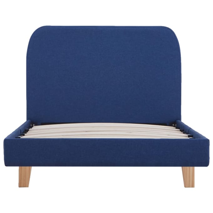 vidaXL - Bedframe - stof - blauw - 90x200 - cm