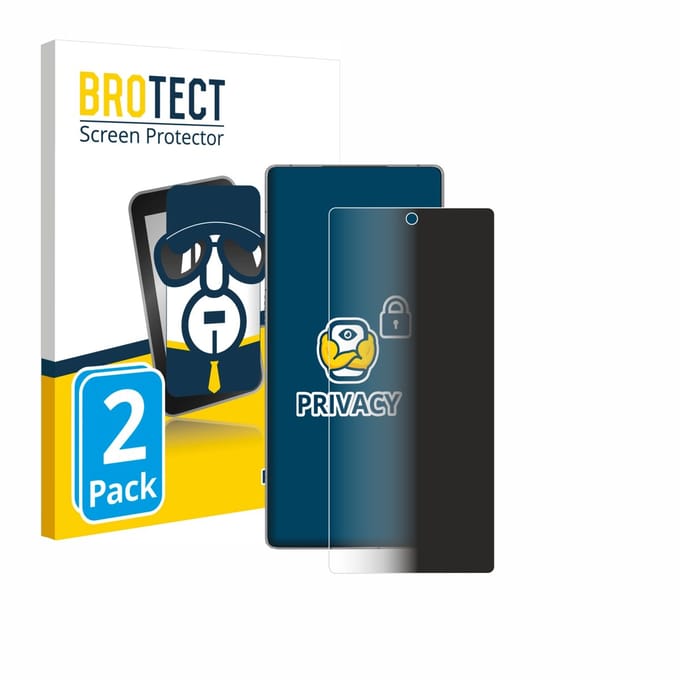 BROTECT - privacy screenprotector voor ZTE Nubia Red Magic 11 Pro - Folie Beschermfolie Blauwlichtfilter 2 Stuks