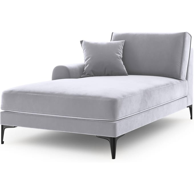 Chaise longue Madara links velvet | Mazzini Sofas