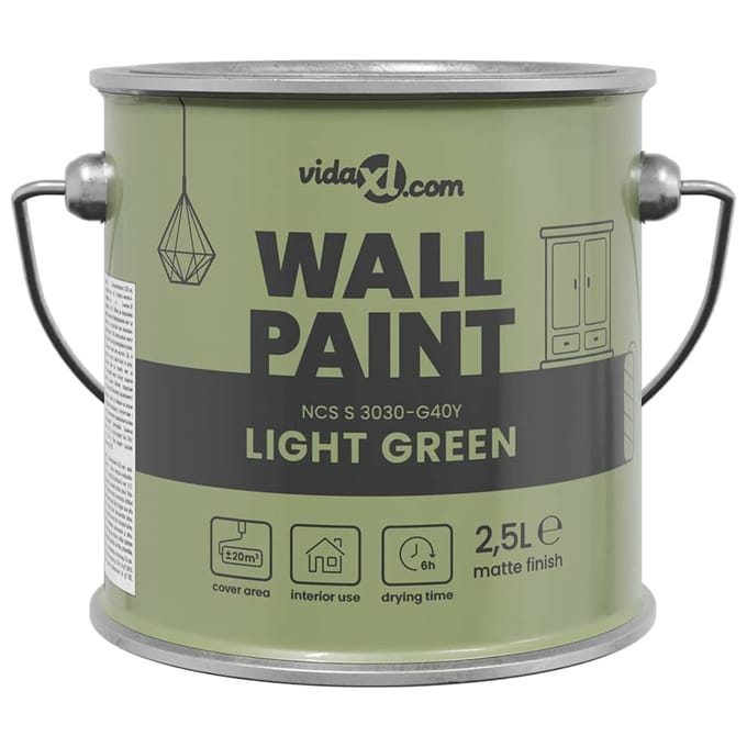 Peinture murale Verte 2,5 L Peinture murale