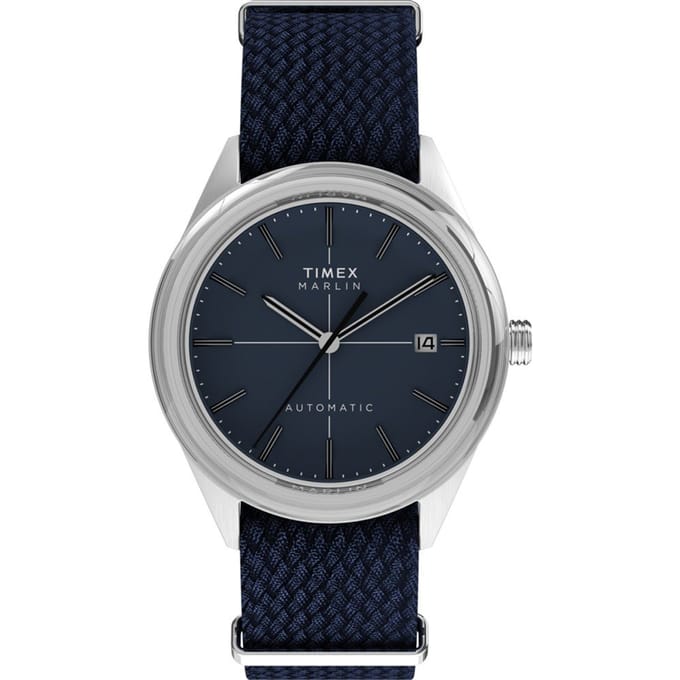 Timex Marlin Jet TW2Y24500 Horloge - Textiel - Blauw - Ø 38 mm