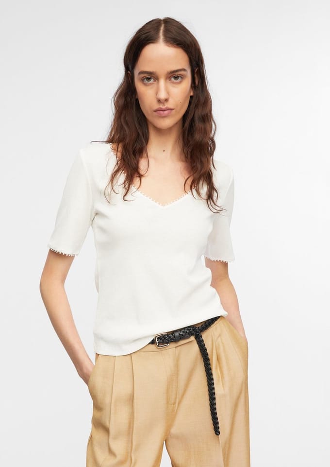 Comma  T-shirts White Taglia: 36 | Maglie Sportivi Outlet | Donna | Bianco