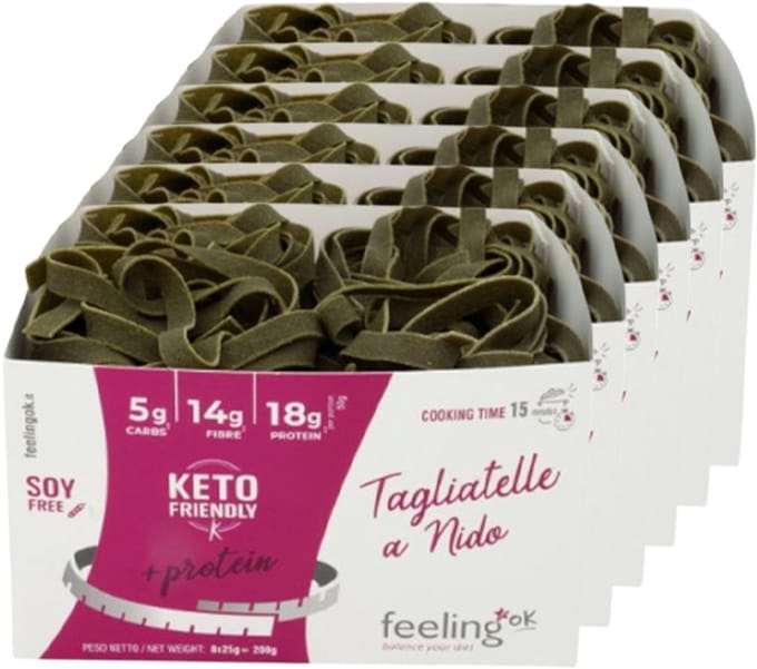 Feeling OK | Tagliatelle Spinach | 6 stuks | 6 x 200g