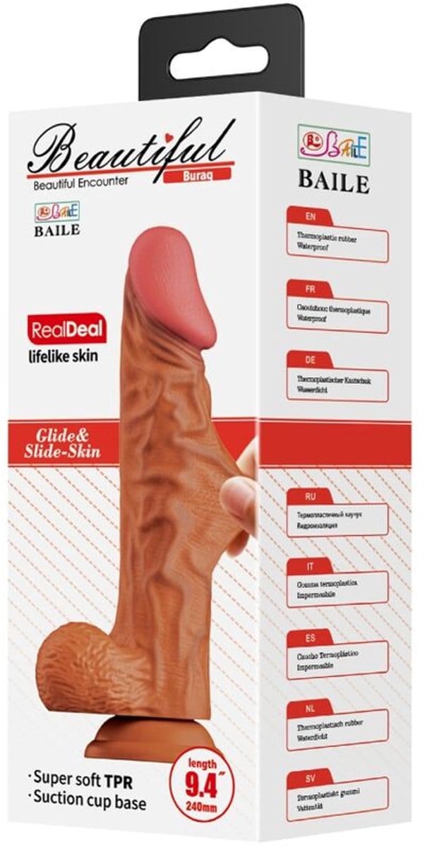 BAILE - BURAQ REALISTIC DILDO 24 CM FLESH