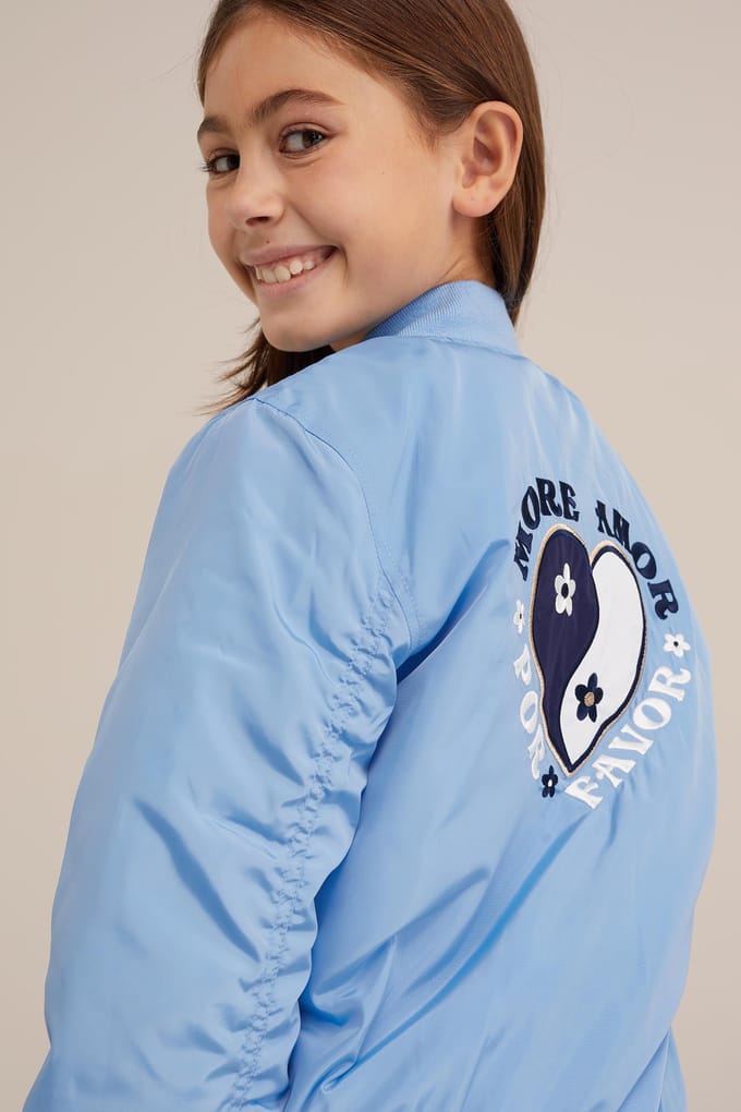 WE Fashion Bomber Light Blue Taglia: 98/104 | Giacche Outlet | kids | Blu