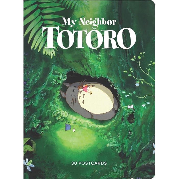 Kaartenboek: Studio Ghibli, Mijn Buurman Totoro: 30 Postkaarten, Papieren Achterkant black