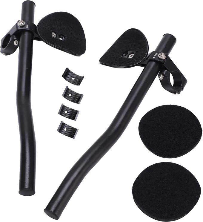 Fietssteun Stuur - Armsteun Fiets - Lange Afstand Rijden - Aluminiumlegering Constructie - 34 x 7.5 cm