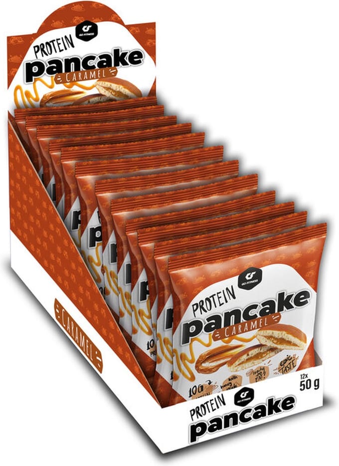 Go Fitness Protein Pancake (12x55g) Caramel - Functionele voeding - Eiwit Snacks