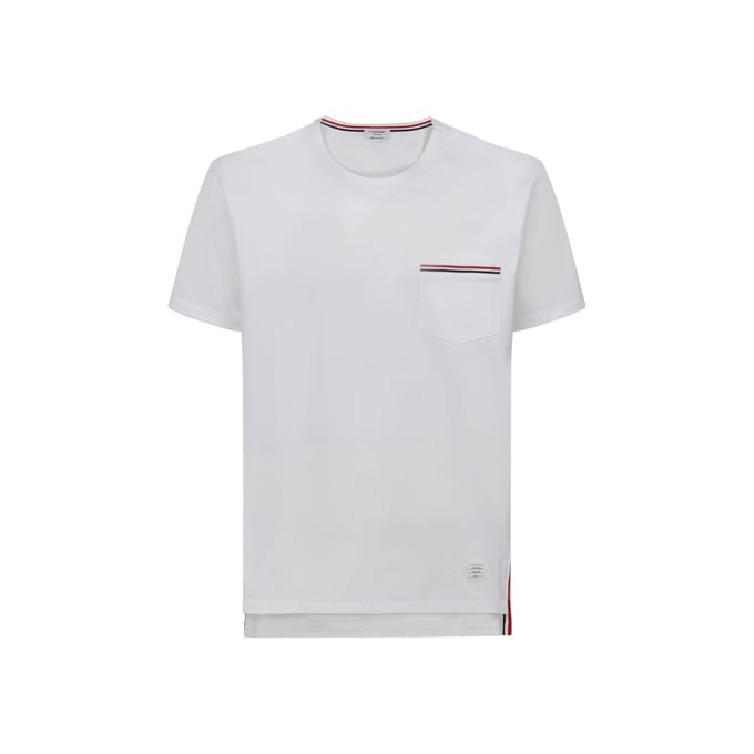 Thom Browne Witte Katoenen T-Shirt