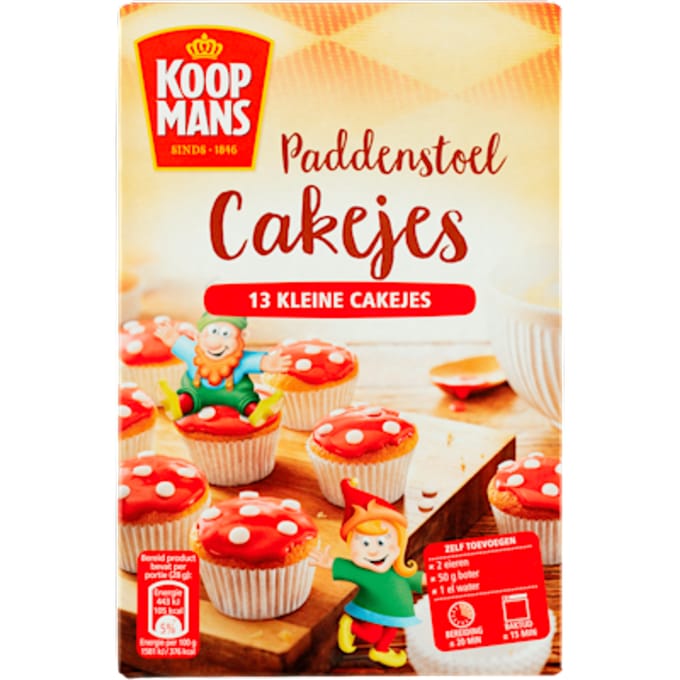 Koopmans Mix voor paddenstoelcakejes 220 gr